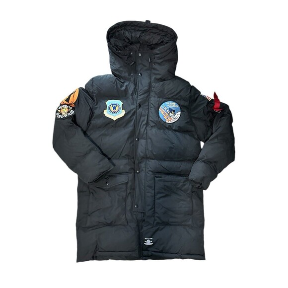 NWT Alpha Industries NASA 2nd Bomb Squadron 59 FTR Black Bomber Jacket Large